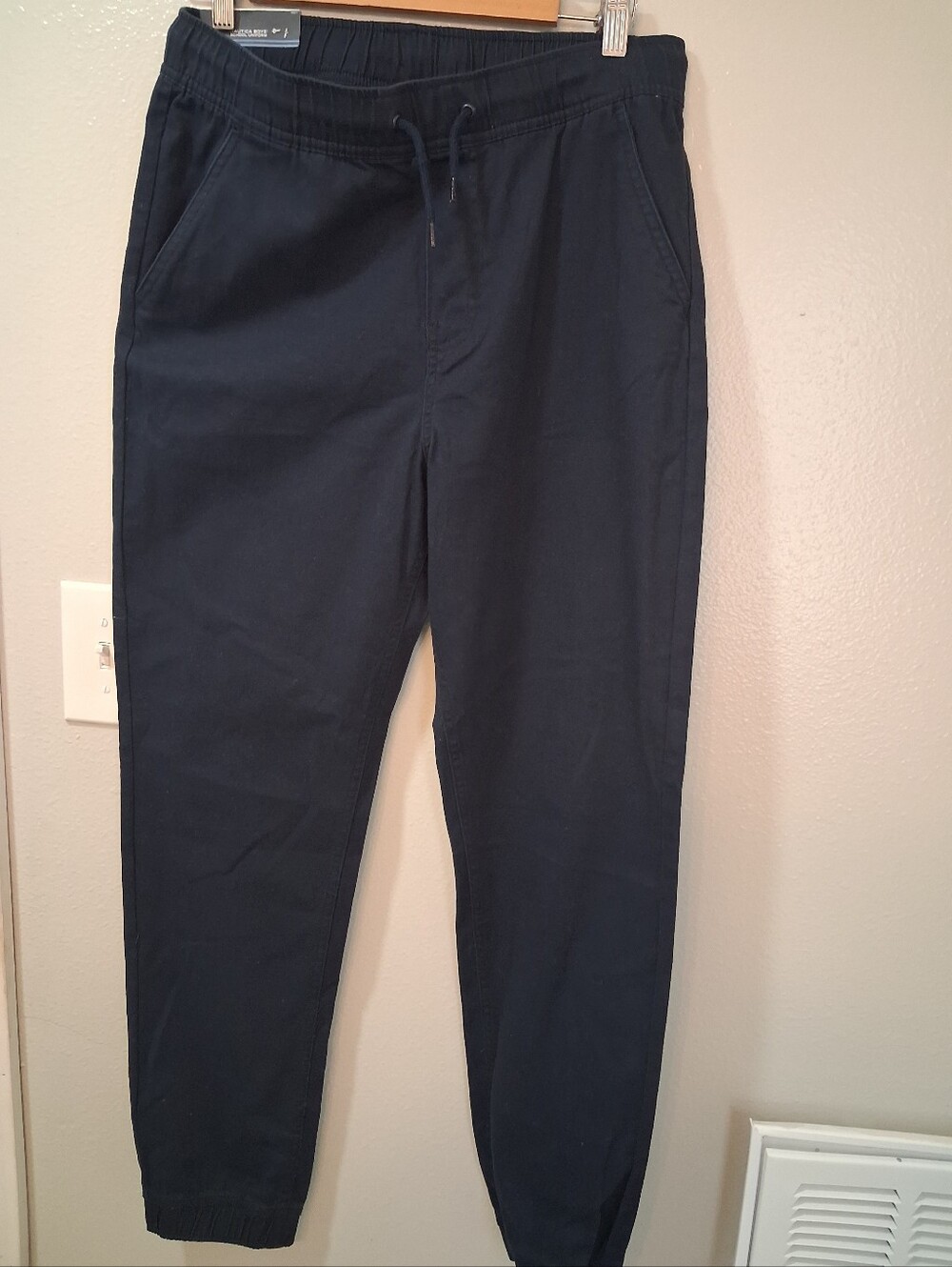 Nautica Men's Navy Drawstring Jogger Pants